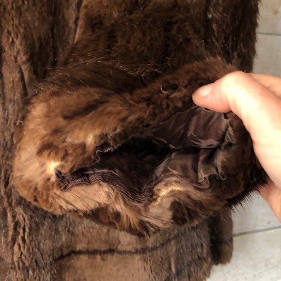 FINAL PRICE Glamorous Genuine Muskrat fur coat - Picture 12 of 13